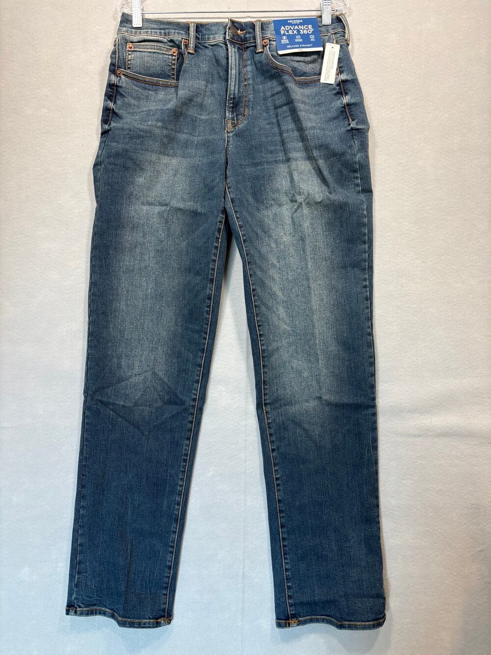 Arizona Advance Flex 360 Mens Relaxed Straight Jeans W31 L34 NWT